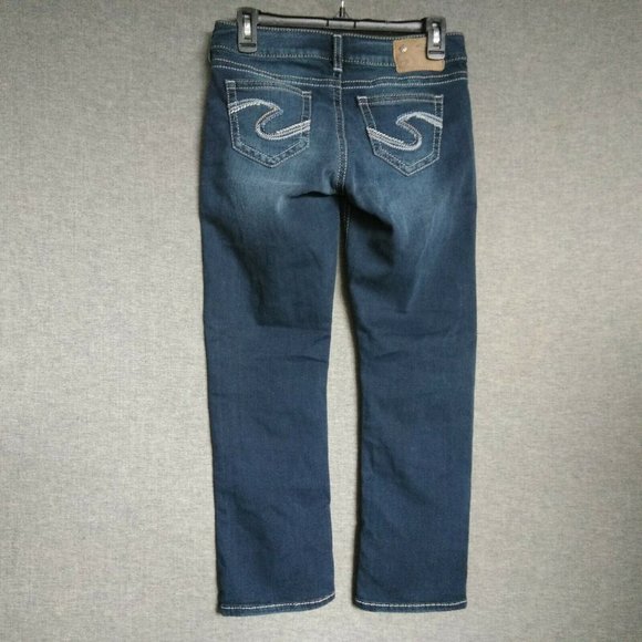 Silver Jeans Tuesday Low Capri Super Stretch - Picture 1 of 7